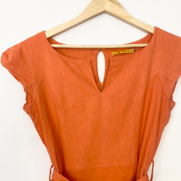 Alice + Olivia linen blend dress - Picture 3 of 4